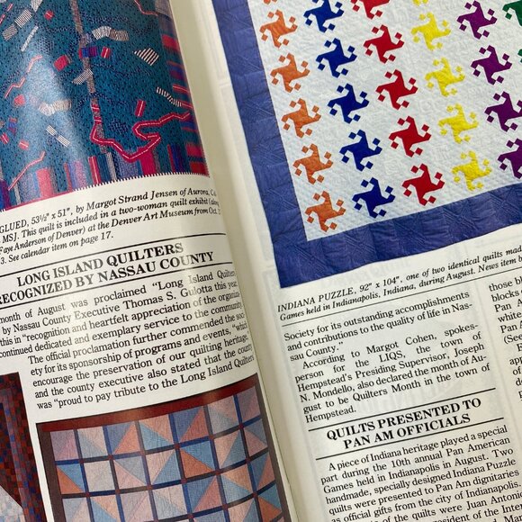 Quilters Newsletter Magazine Nov/Dec 1987 No. 197 Christmas Holiday Patterns - Picture 4 of 6